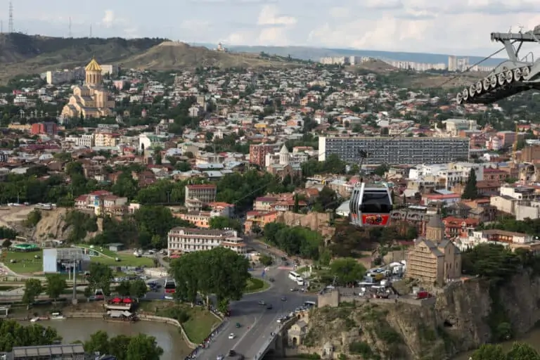 funicular in Tbilisi
