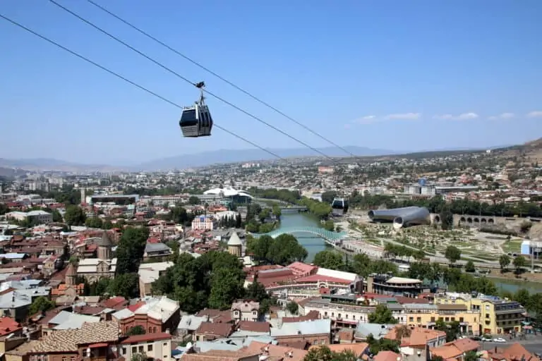 funicular in old Tbilisi