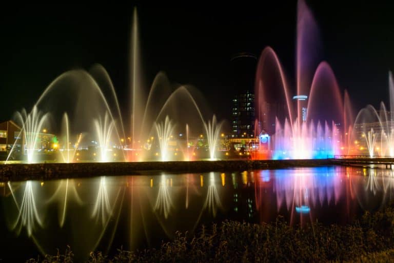 Dancing Fountains on Ardagani Lake