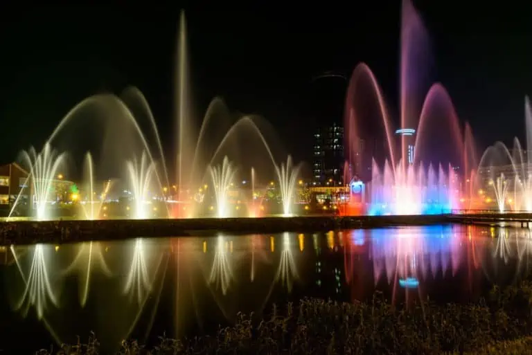 Dancing Fountains on Ardagani Lake