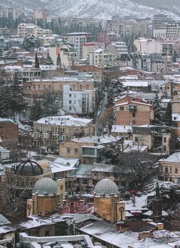 טביליסי בחורף