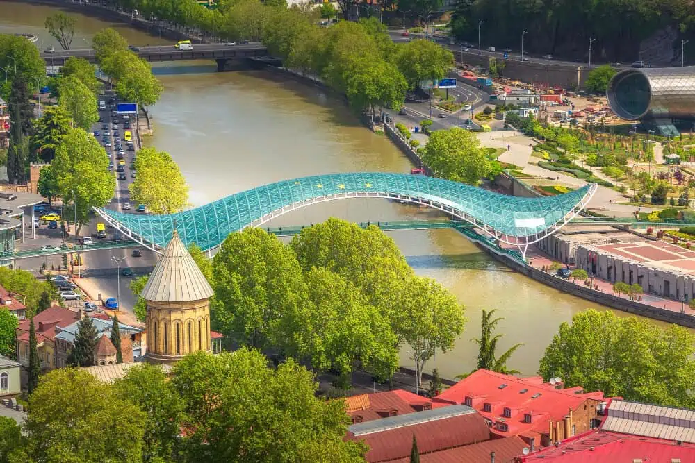 Tbilisi georgia bridge of peace